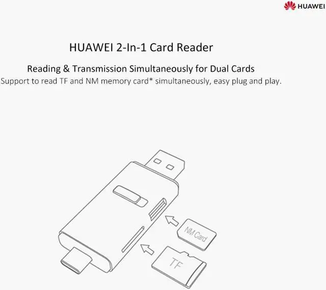 Alt view image 5 of 5 - 2-In-1 Card Reader TF + NM Memory Card OTG Design USB 3.1 Type-C Interface Compact Portable Card Reader for Phone PC