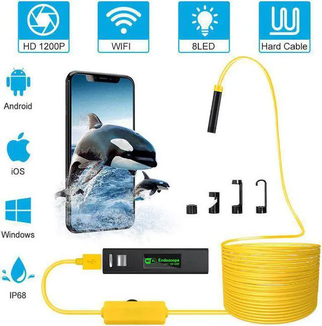 Main image of 5.5mm Endoscope Camera HD USB Endoscope With 6 LED 1/1.5/2/3.5/5M Soft Cable Waterproof Inspection Borescope for Android PC