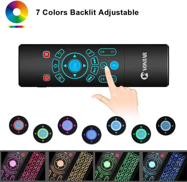 Alt view image 2 of 5 - Control Fly Air Mouse Gyro Sensing Game 2.4GHz Wireless keyboard Remote Control Microphone For Android Box X96Max X96mini