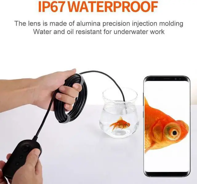 Alt view image 4 of 5 - 5.5MM Wireless Endoscope HD Snake Inspection Camera with 6 LED Zoom Waterproof WiFi Endoscope for Android &iOS Smartphone Tablet