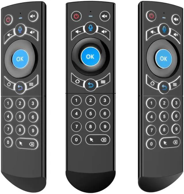 Alt view image 3 of 5 - PRO 2.4G Smart Voice Remote Control Backlit Gyro IR Learning Wireless Air Mouse for X96 Mini H96 MAX Android TV Box vs G20