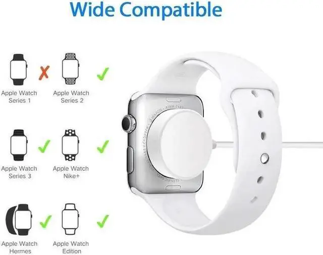 Alt view image 5 of 5 - Charger Magnetic Charging Cable For  Watch Series 2 3 USB Magnetic Charge Cable 1m for  Watch 38/42mm Charger