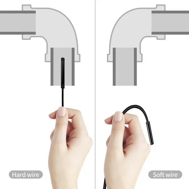 Alt view image 2 of 5 - Endoscope Camera 7MM 3 in 1 Micro USB Mini Camcorders Waterproof 6 LED Borescope Inspection Camera For PC Smart Phones
