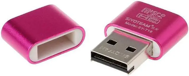 Alt view image 3 of 5 - Mini Aluminum Alloy USB 2.0 A Micro SD TF Memory Card Reader Adapter