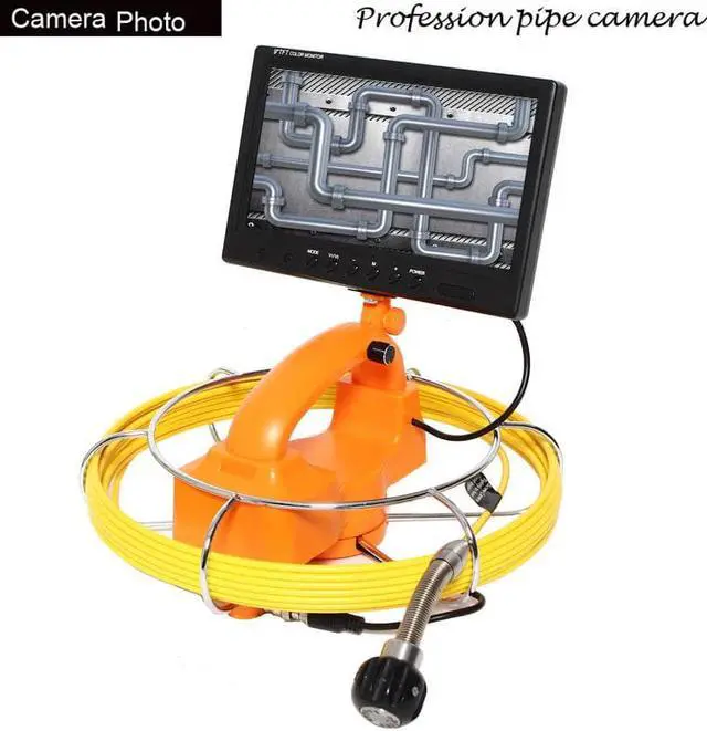 Alt view image 2 of 5 - 50m AHD 960P DVR meter counter Drain Endoscope Pipe Inspection Camera Pipe Sewe audio Camera Waterproof audio Pipe Camera