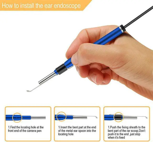Alt view image 4 of 5 - 3in1 Lens Smaller Mini HD Ear Cleaning Endoscope Camera Android USB Endoscope Skin Pore Nose Check Inspection Mini Camera