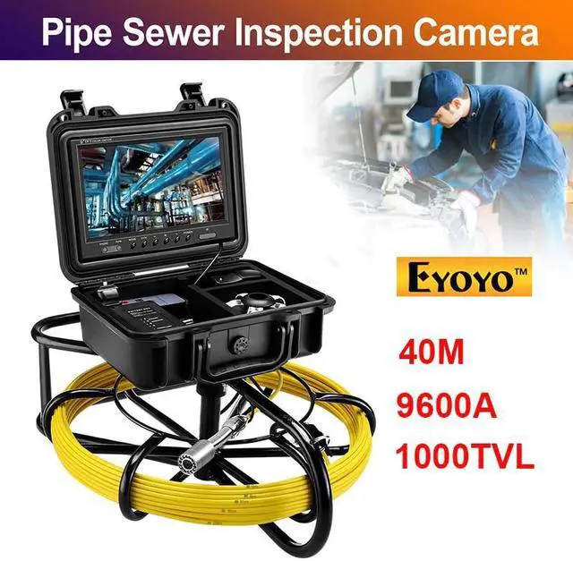 Alt view image 6 of 7 - 9600A 9 inch monitor Pipeline Endoscope Inspection Camera 40M Underwater Industrial Pipe Sewer Drain Video snake camera