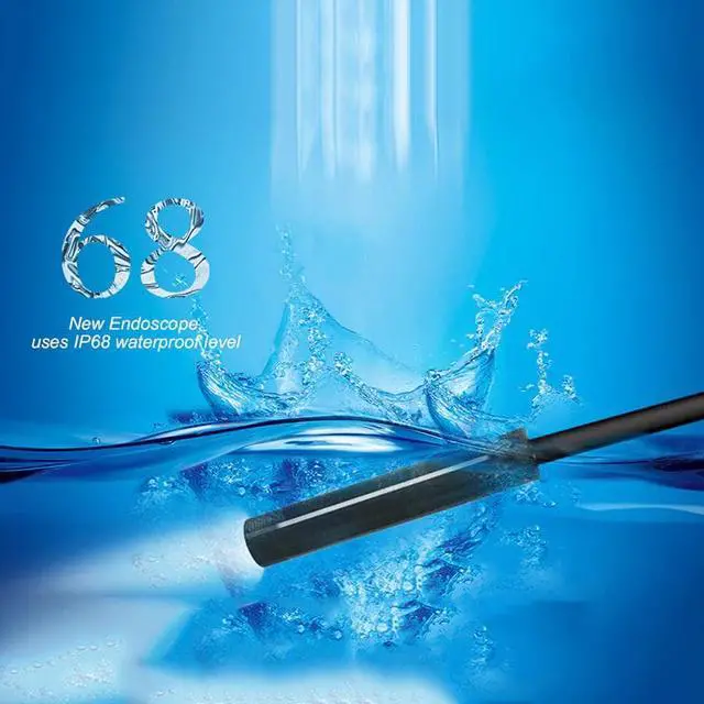 Alt view image 3 of 5 - Camera Endoscope HD 1200P IP68 2M Hard Flexible Tube Mirco USB Type-C Borescope Video Inspection for Android Car Endoscope