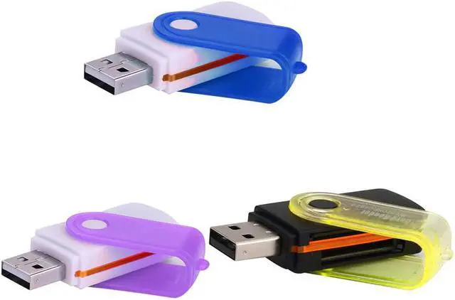 Alt view image 4 of 5 - 2019 New USB 2.0 All in one Multi Memory Card Reader for Micro SD/TF M2 MMC SDHC MS Duo #T2