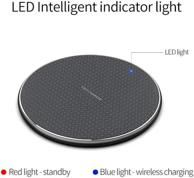 Alt view image 5 of 5 - Wireless Charger 5W/10W phone charger wireless Fast Charging Dock Charger for iphone    P3