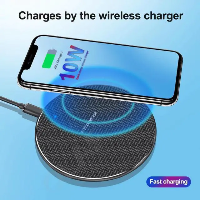 Alt view image 2 of 5 - 10W Qi Wireless Charger For Samsung Galaxy A51 A71 A70 A50 A70s A50s A31 A21s A41Note 10 Plus 9 8 S20 USB Fast Charging pad