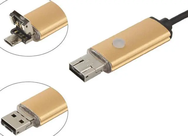 Alt view image 2 of 5 - Android Endoscope Waterproof Borescope Micro USB Inspection Video Camera 5.5mm lens 10M 6 leds Hd 640*480 For Smart