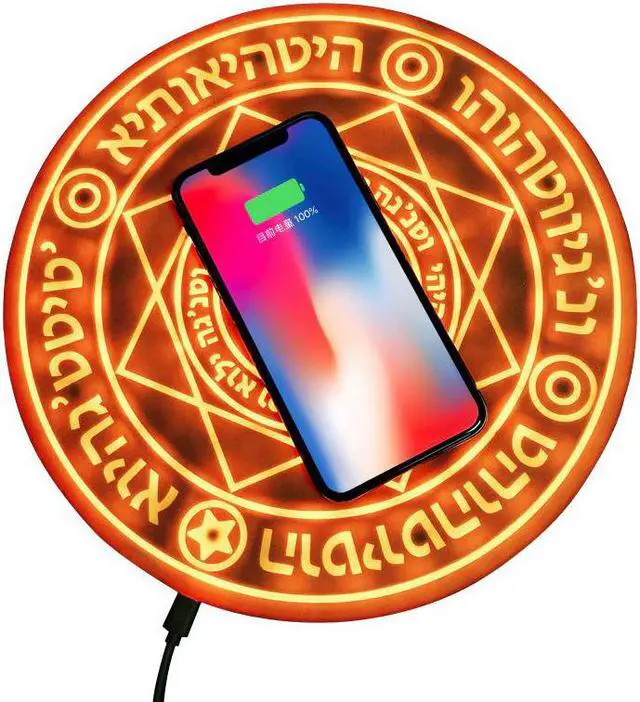 Alt view image 5 of 5 - Magic Array Wireless Charger Universal Qi Wireless Fast Charger Charging Pad for iPhone X 8 Samsung Note Xiaomi Huawei