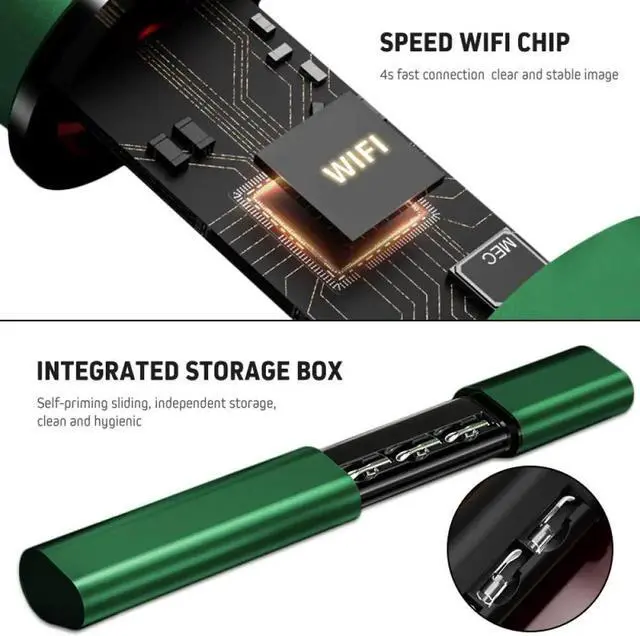 Alt view image 2 of 5 - Wax Removal Otoscope Wireless Otoscopes  Scope Camera 5MP HD  Inspection Endoscope with wax Cleaning Tool for Kids