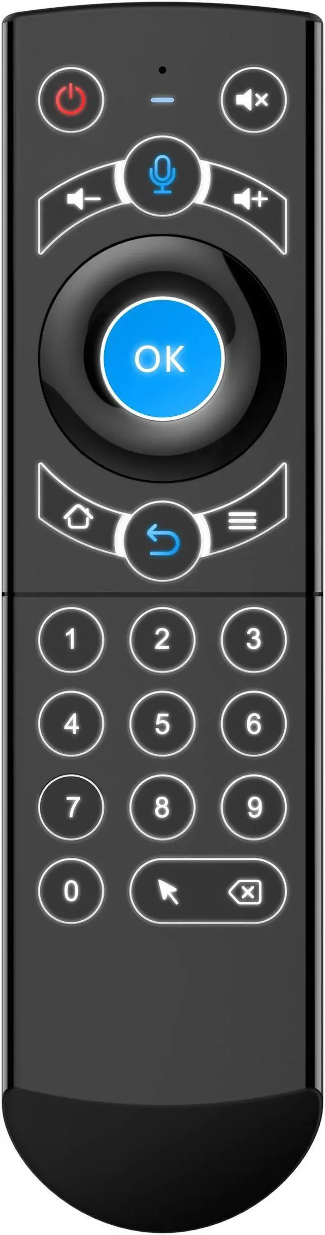 Alt view image 2 of 5 - Pro Gyro Smart Voice Remote Control IR Learning 2.4G Wireless Fly Air Mouse for X96 Mini H96 MAX X99 Android TV Box vs