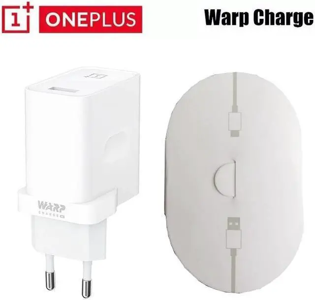 Main image of Original  8 pro EU Warp Charge Power Adapter 30W Charger Cable Quick Charge 30W For  8 7 7Pro 6 6T 5 5T 3 3T