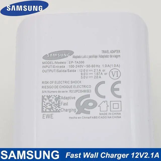 Alt view image 4 of 5 - EP-TA300 EU Charger 25W 12V 2.1A Fast Wall Charger For Galaxy S10 S9 S8 Plus S7 Note9 8 7 FE Tab Note A S Series