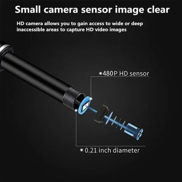 Alt view image 3 of 5 - 3 In 1 USB Digital Visual Otoscope 5.5mm Ear Inspect Camera Multi-function Mini  Ear Spoon Endoscope Camera Ear Wax Removal Kits