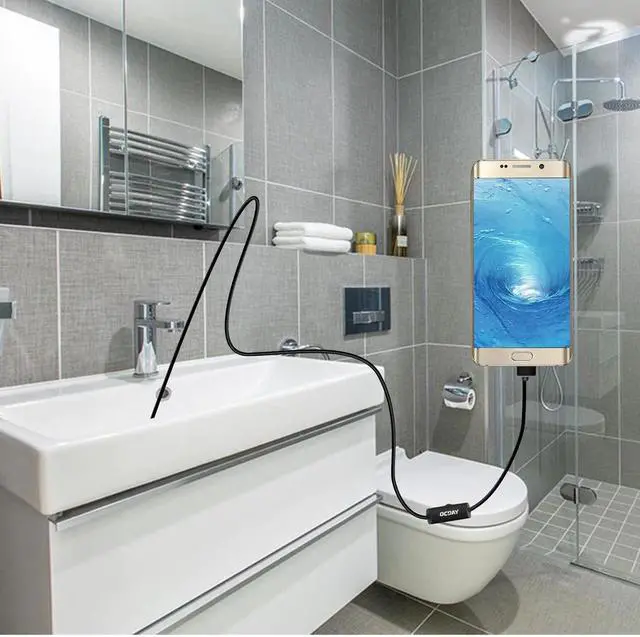 Alt view image 4 of 5 - 8MM Type-C & Android & PC Endoscope 3 in 1 2.0 MP USB Endoscope 6 LEDs Waterproof Inspection Camera for PC Laptops