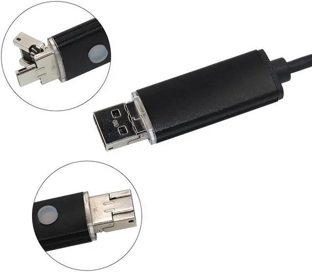 Alt view image 4 of 5 - 2M 5.5mm Lens HD USB Endoscope Cam IP68 Waterproof 6 LEDs Inspection Pipe Endoscope Camera Borescope For Android Phone PC