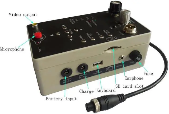 Alt view image 2 of 5 - audio photo recording DVR SD card cctv pipeline inspection 60m underwater sewer drain pipe inspection camera
