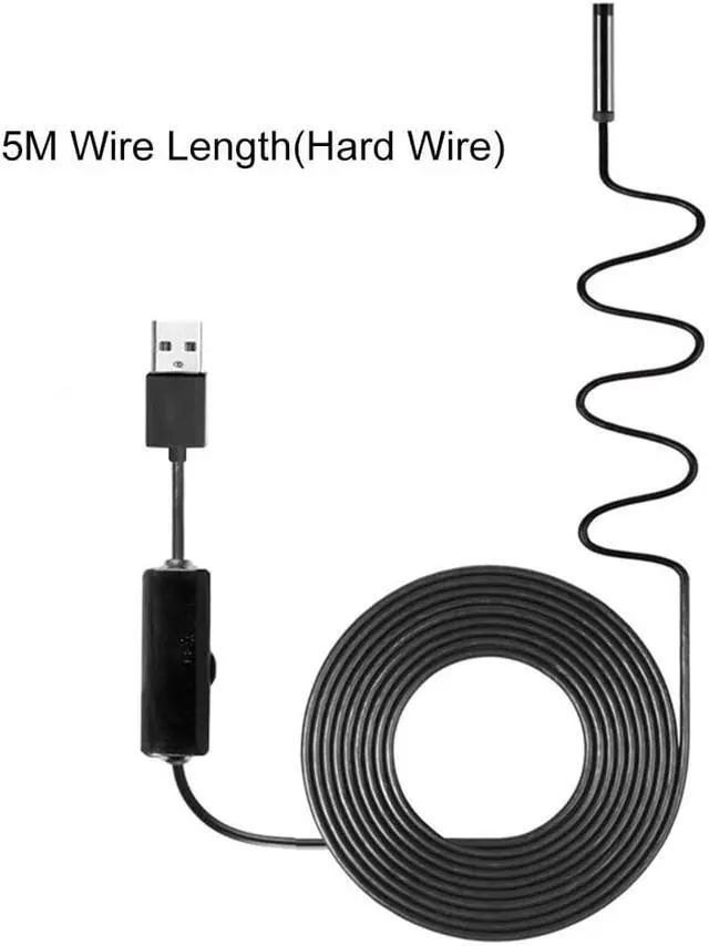 Alt view image 2 of 5 - 10M/5M/2M Industrial Endoscope Borescope Inspection Camera Built-in 8pcs LED 8mm Lens IP67 Waterproof USB Endoscope ( Hard Wire)