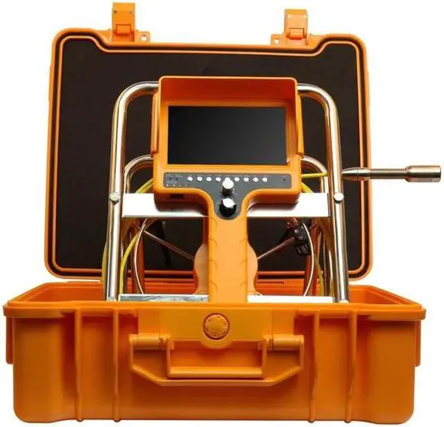 Alt view image 2 of 5 - 512hz locator sonde camerapipe inspection camera drain sewer camera 7inch LCD monitor long spring 23mm camera meter counter