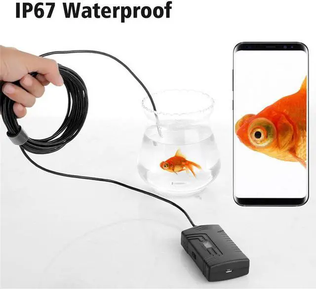 Alt view image 3 of 5 - 2MP  3.9MM WIFI Endoscope Wireless Borescope Inspection Camera 3in1 usb hd Otoscope For Android Microscope