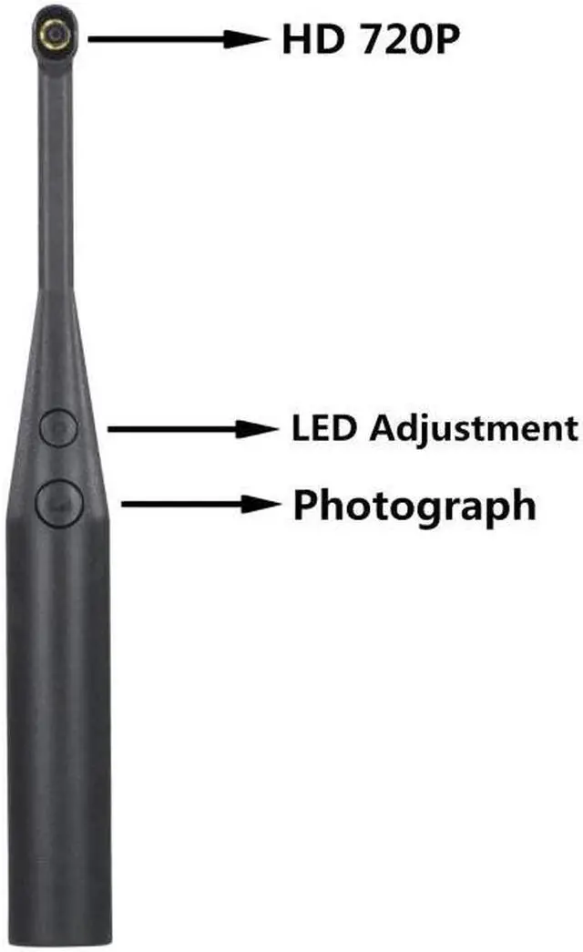 Alt view image 5 of 5 - Camera 720P HD 2MP Intraoral Endoscope 6 LED USB Inspection Oral Real-time Video Inspect Camera Tooth Camera