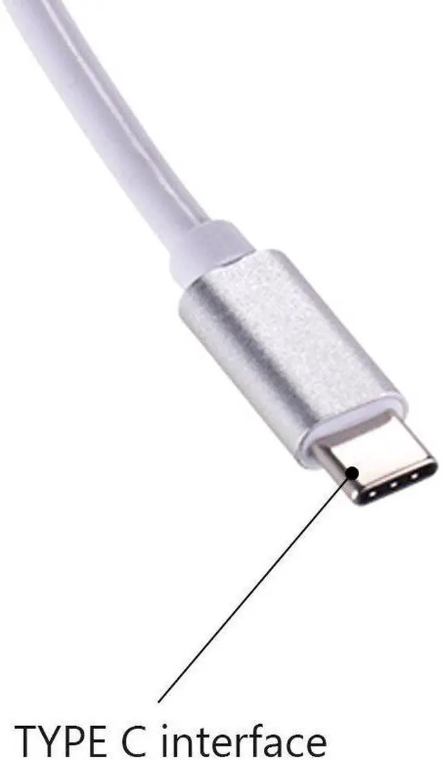 Alt view image 3 of 5 - Type-C Card Reader USB 3.0 Card Reader 3-in-1 TF/SD/CF Card Reader Aluminum Alloy Card Reader Silver
