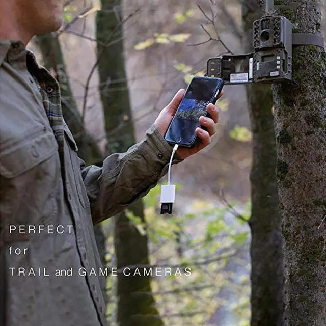 Alt view image 5 of 5 - SD TF Camera Card Reader Digital Kit Compatible OTG Adapter Cable  For iPad Android Device For iPhone iOS 9.2-12