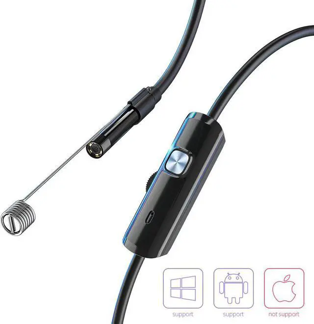 Alt view image 4 of 5 - Selling 5.5mm Car Endoscope Camera IP67 Waterproof 6 LED Borescope Auto Pipe Inspection Camera USB Vehicle Testing Tool