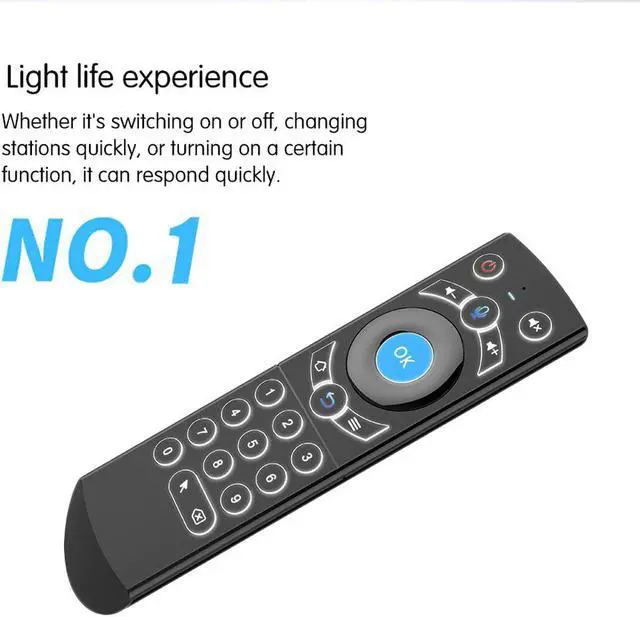 Alt view image 2 of 5 - G21 Voice Remote Control With Backlight Backlit 2.4G USB Wireless Fly Air Mouse for Android TV Box Television