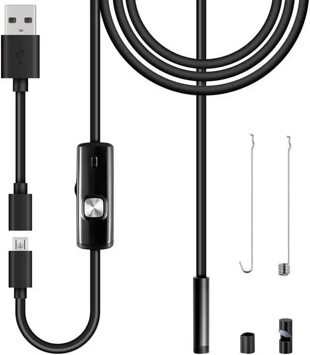 Alt view image 3 of 5 - Endoscope 1080P IP67 Waterproof HD Borescope Flexible Inspection Snake Camera 6 LED Lights for Android Phone PC Smartphone