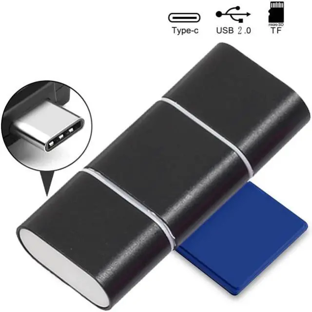 Alt view image 2 of 5 - 3 in1 OTG Type-C Card Reader USB 3.0 USB Hub Micro USB Combo to 2 Slot TF SD Type C Card Reader for Smartphone PC