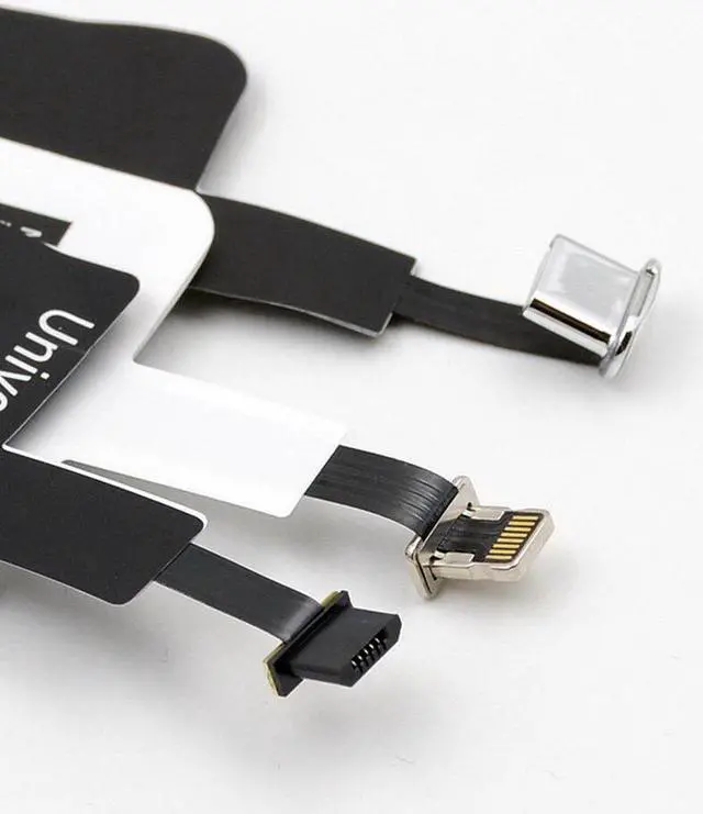 Alt view image 3 of 5 - Wireless Charger Receiver Charging Adapter Receiver Pad Coil For Lightning Dock Andriod Micro USB Type C