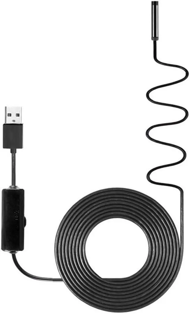 Main image of 10m Industrial Endoscope Borescope Inspection Camera Built-in 8pcs LEDs 8mm Lens IP67 Waterproof USB Endoscope Soft/Hard Wire