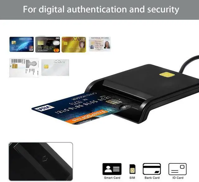 Alt view image 3 of 5 - Smart Card Reader for Bank Card Tax ID CAC DNIE ATM IC SIM Card Reader for Android Phones and Tablet