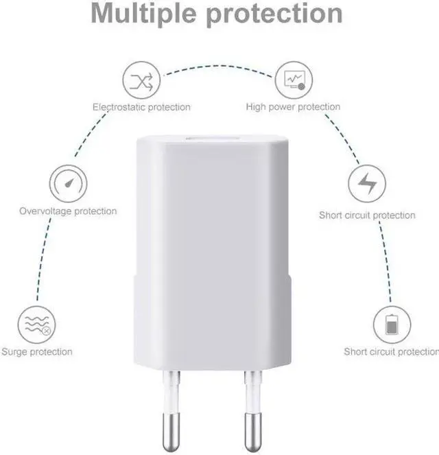 Alt view image 2 of 5 - Standard 5V 1A Single USB AC Power Adapter Fast Charging for iPhone 4S 5 5S 6 6S 7 8 Plus X XS XR Phone Wall Charger