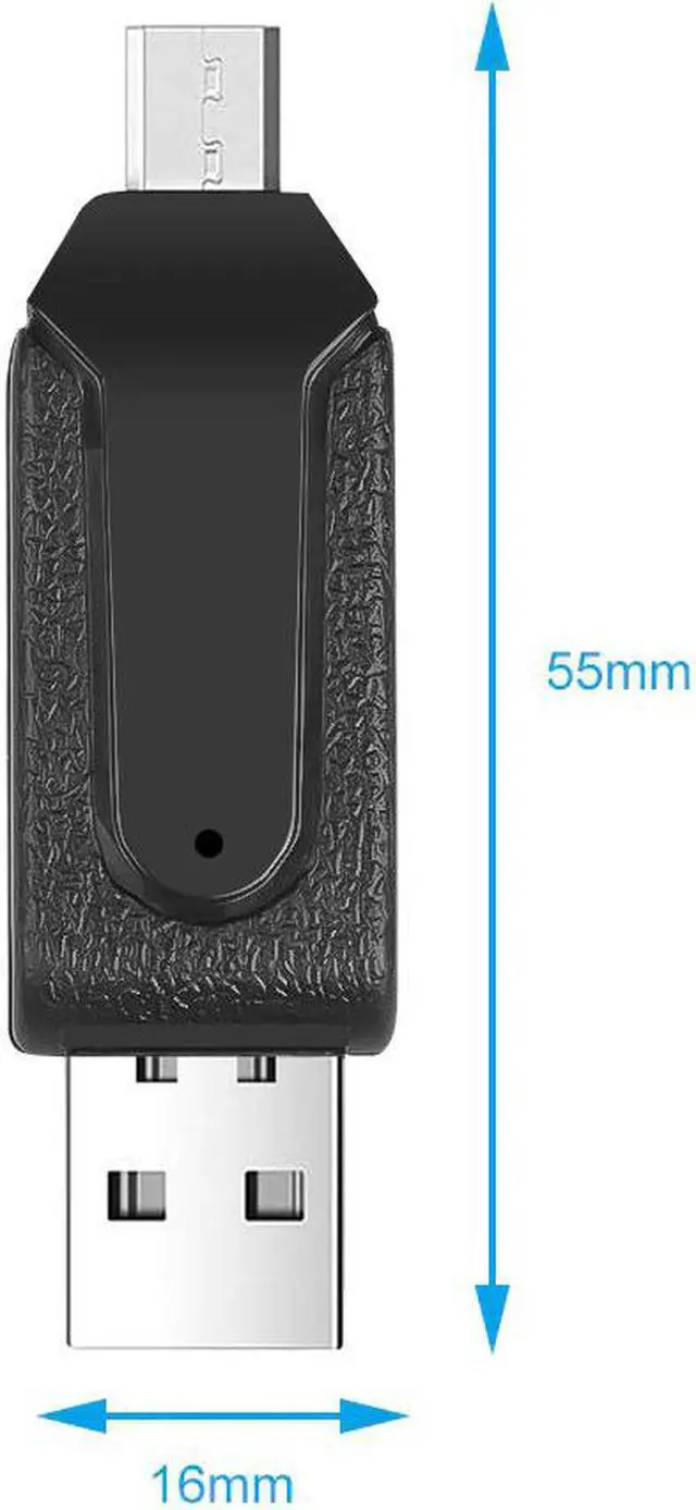 Alt view image 3 of 5 - 2 in 1 USB OTG Card Reader Universal Micro USB OTG TF/SD Card Reader Phone Extension Headers Micro USB OTG Adapter