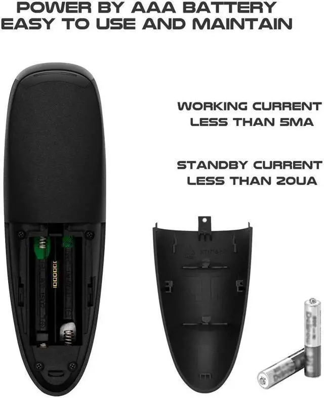 Alt view image 4 of 5 - Air Remote Mouse G10 BLE 5.0 Air Mouse Remote Control 2.4GHz Mini Fly Mouse For Android Shield TV Box