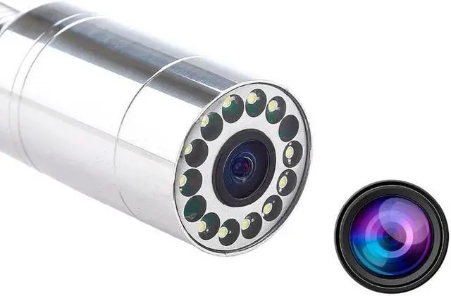 Alt view image 4 of 5 - 23Mm Pipeline Inspection with 12Pcs Led Lights Drain Pipe Sewer Snake Video Camera Head Wall Inspection Camera Replace Head