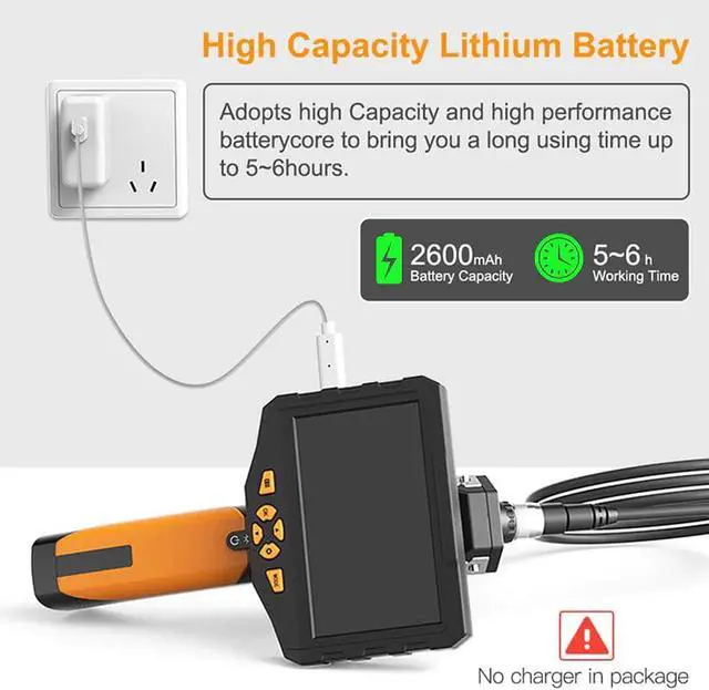 Alt view image 2 of 5 - Newest Auto Focus Inspection Camera 14.5mm Industrial Endoscope with 4.5 Inch 1920*1080 HD IPS Screen Waterproof Snake Camera