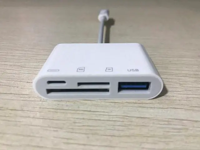 Alt view image 4 of 5 - 13 Phone SD TF Memory Card Reader USB Mouse U Flash Disk Drive OTG Adapter for IPhone 11 Pro Max X XS MAX XR 6 7 8 Plus IPad
