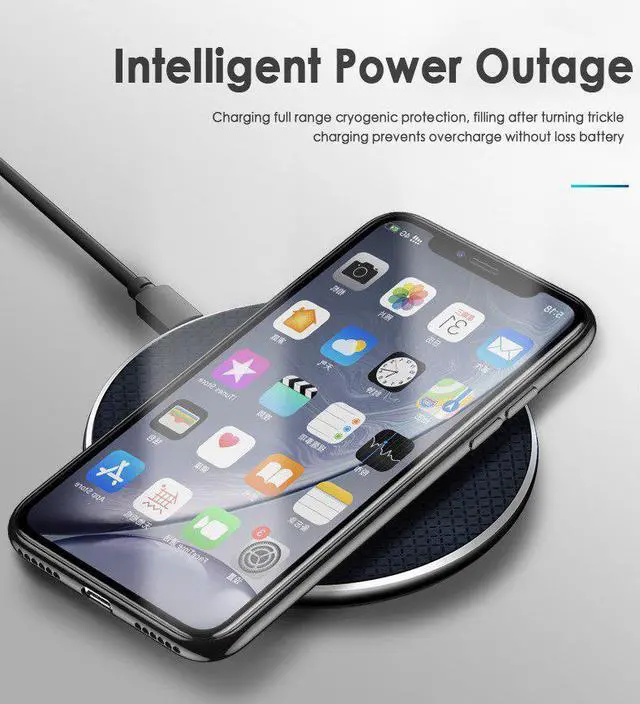 Alt view image 5 of 5 - Qi 10W Wireless Fast Charger Pad Induction Wirless Charger For IPhone 11 Pro X  Mi    Max XR X 8 Plus