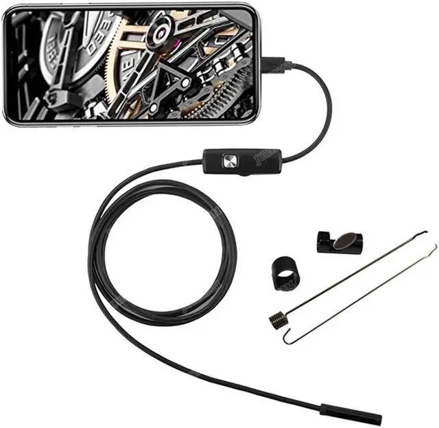 Alt view image 2 of 5 - USB 5.5MM Lens 1M/1.5M/2M/3.5M/5M Soft Cable Android Endoscope Camera Led Light Borescopes Mini Camera For PC Android Phone