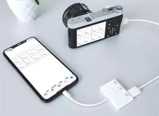 Alt view image 2 of 3 - update 3.0 Dual USB OTG Adapter 500mAh With Charge Support File U disk camera Card Reader IOS13 for Iphone 6 7 8 X pro11