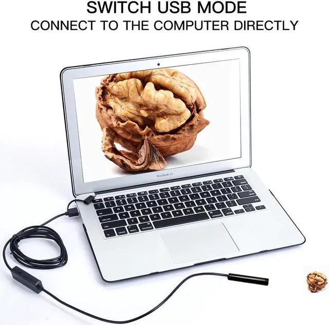 Alt view image 5 of 5 - WiFi Endoscope Camera No battery No charging 8mm Lens HD720P Soft Hard wire wireless inspection borescope for android IOS