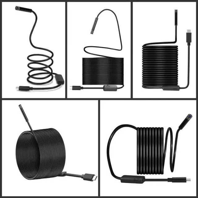 Alt view image 5 of 5 - 8mm Lens 5m hard Cable Type-c Interface Android phone and PC OTG Endoscope Camera Waterproof Borescope Inspection Camera