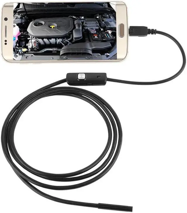 Alt view image 3 of 5 - 5.5mm Lens 1M 2M 3.5M 5M 480P Android USB Endoscope Camera Flexible Snake USB Inspection Android Phone Borescope Mini Camera